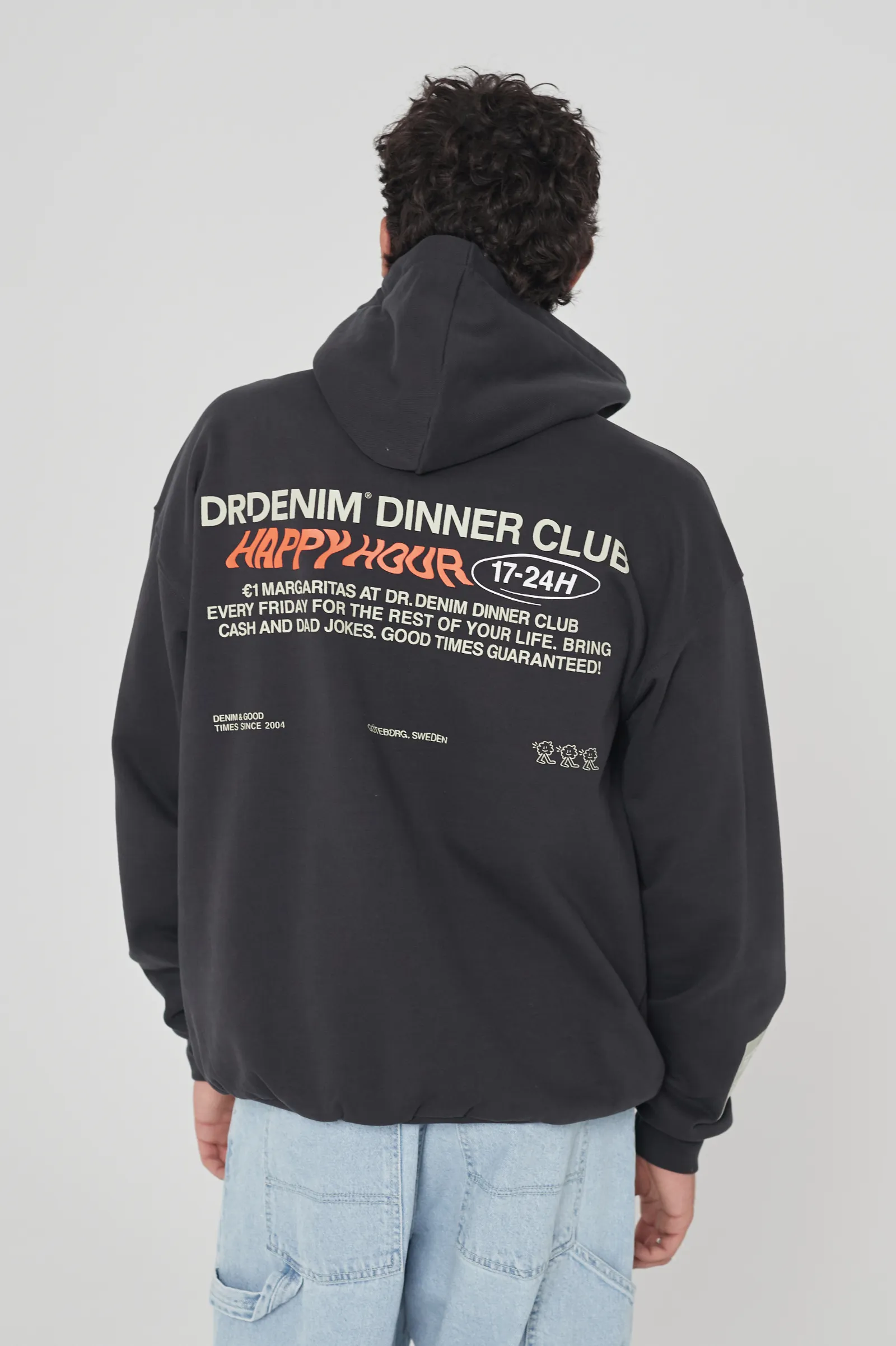 Damien Hoodie - Graphite Happy Hour