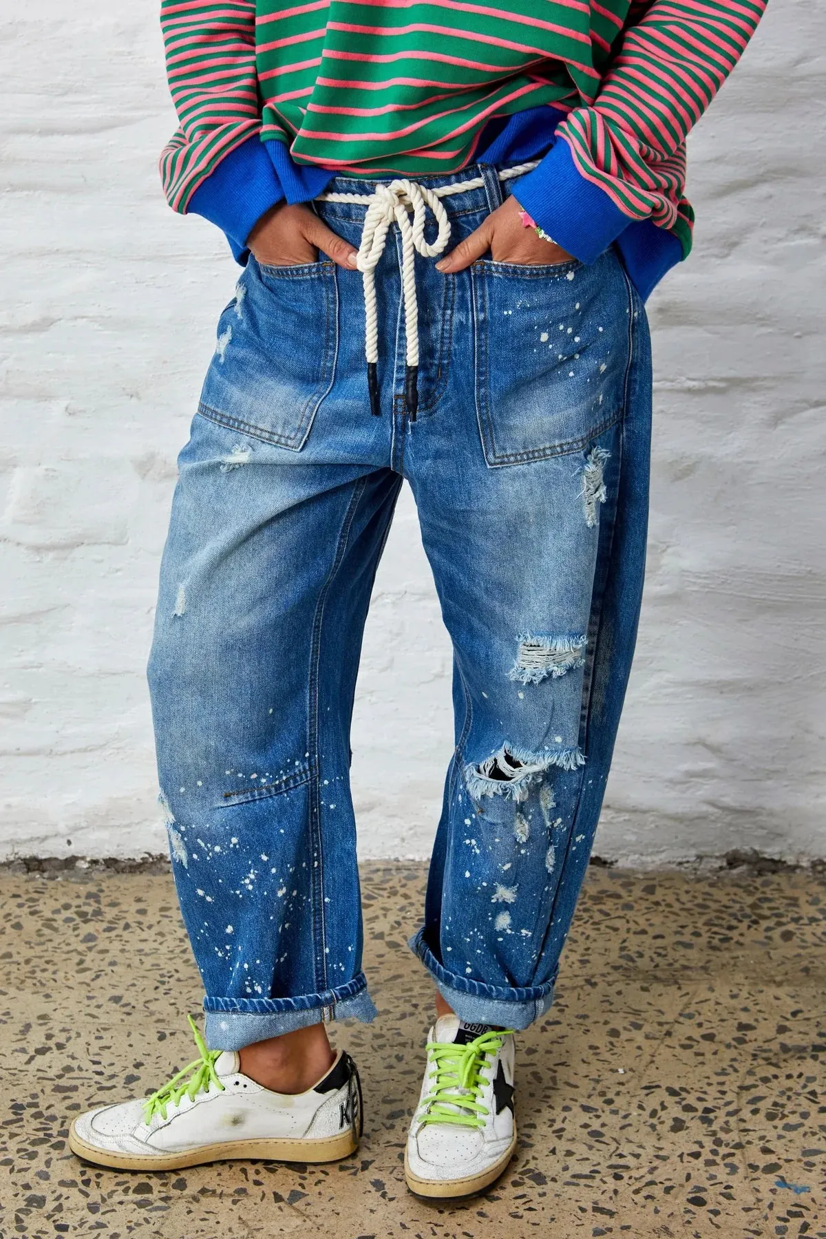 Distressed Carpenter Jeans