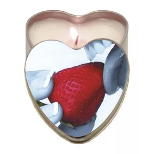 Earthly Body Hemp Edible Candle Heart Tin Strawberry