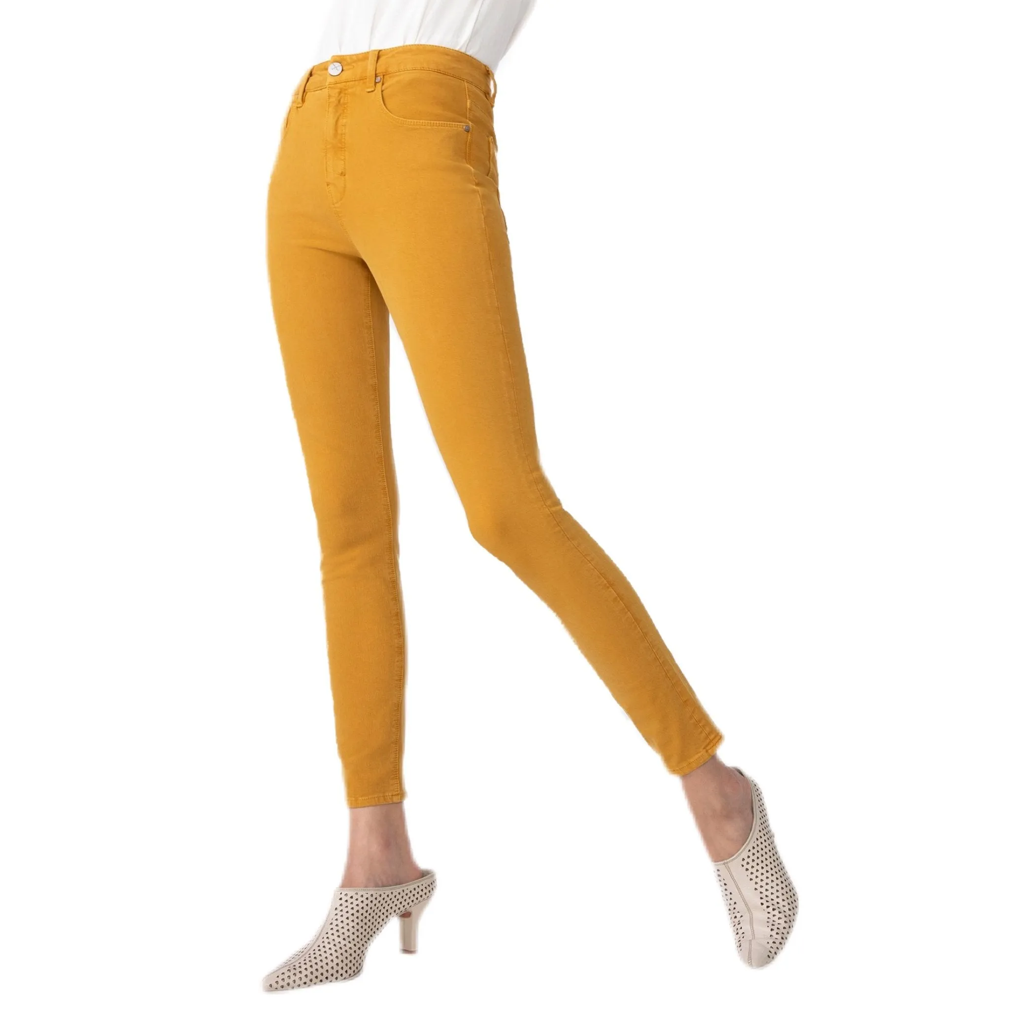 Ella Sky High Rise Skinny - Scotch.