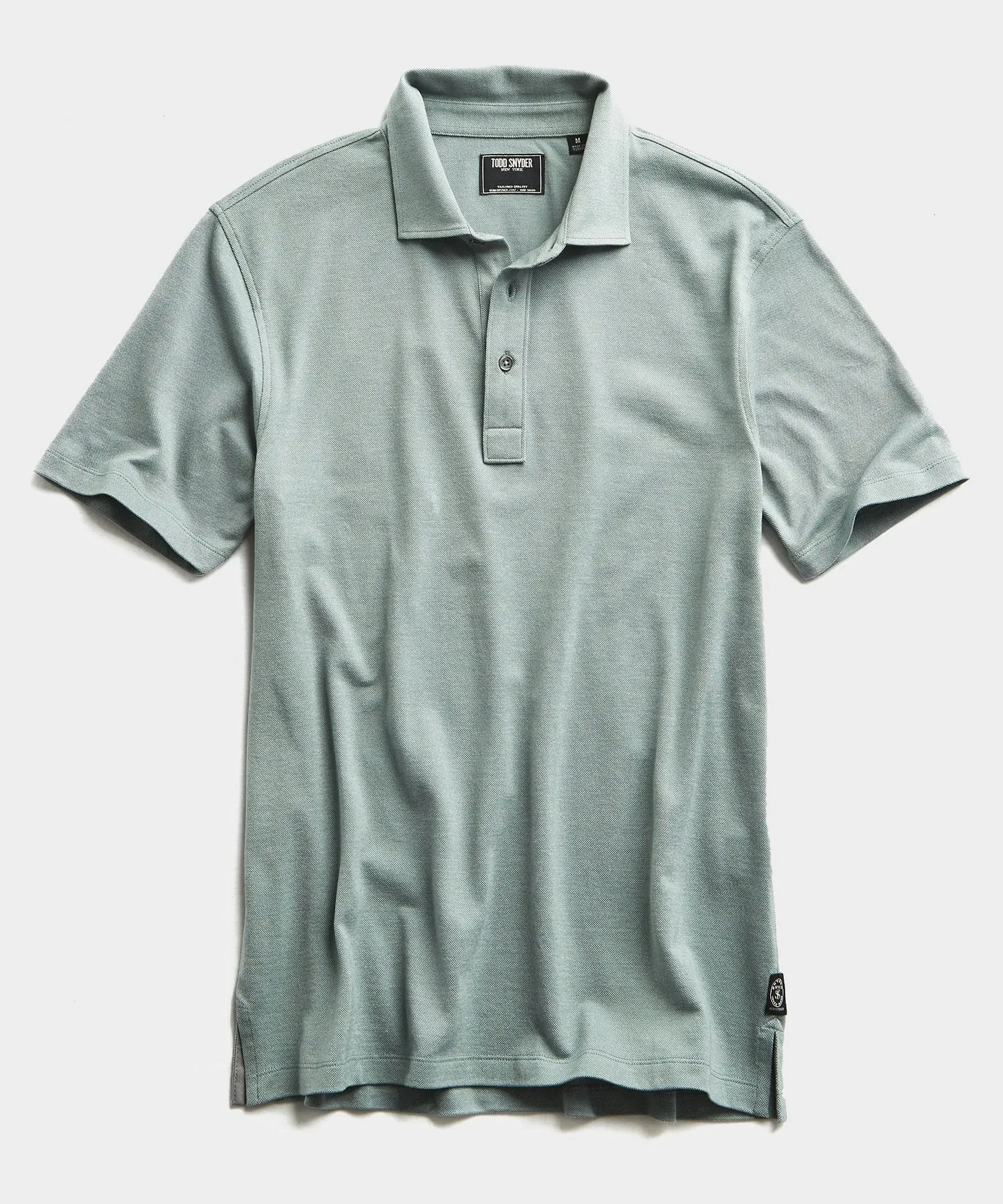 Fine Pique Polo in Green