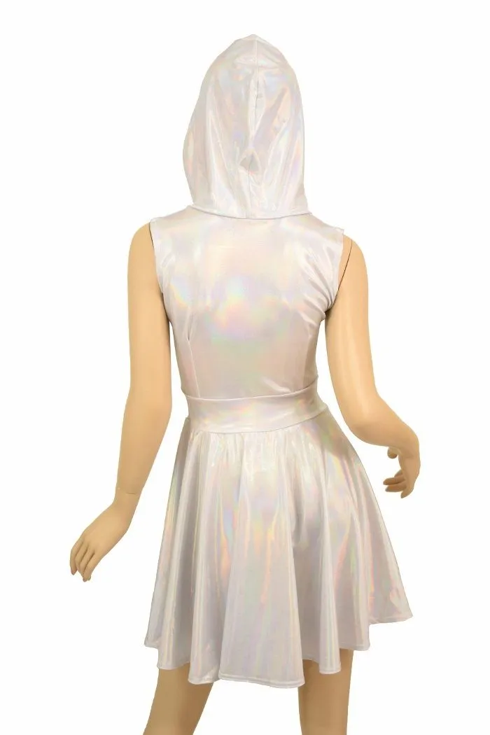 Flashbulb & Galaxy Hoodie Skater Dress