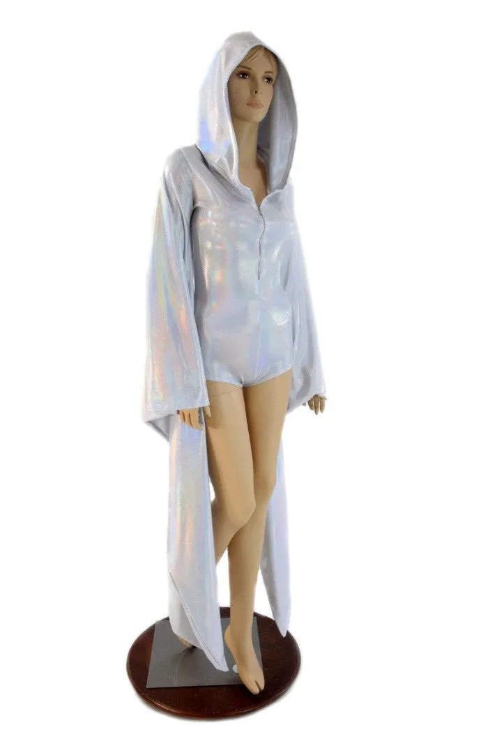 Flashbulb Kimono Sleeve Hoodie Romper