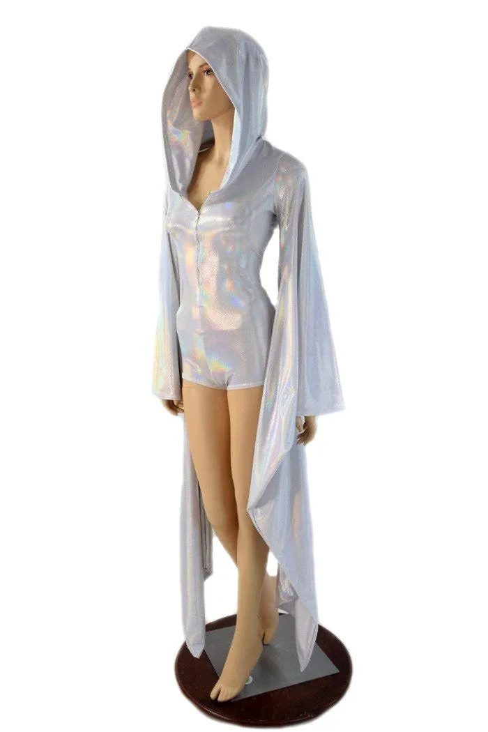 Flashbulb Kimono Sleeve Hoodie Romper