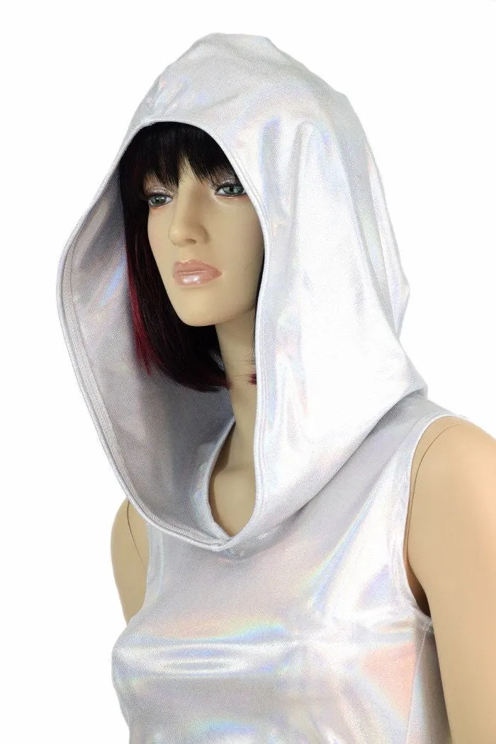 Flashbulb Sleeveless Crop Hoodie