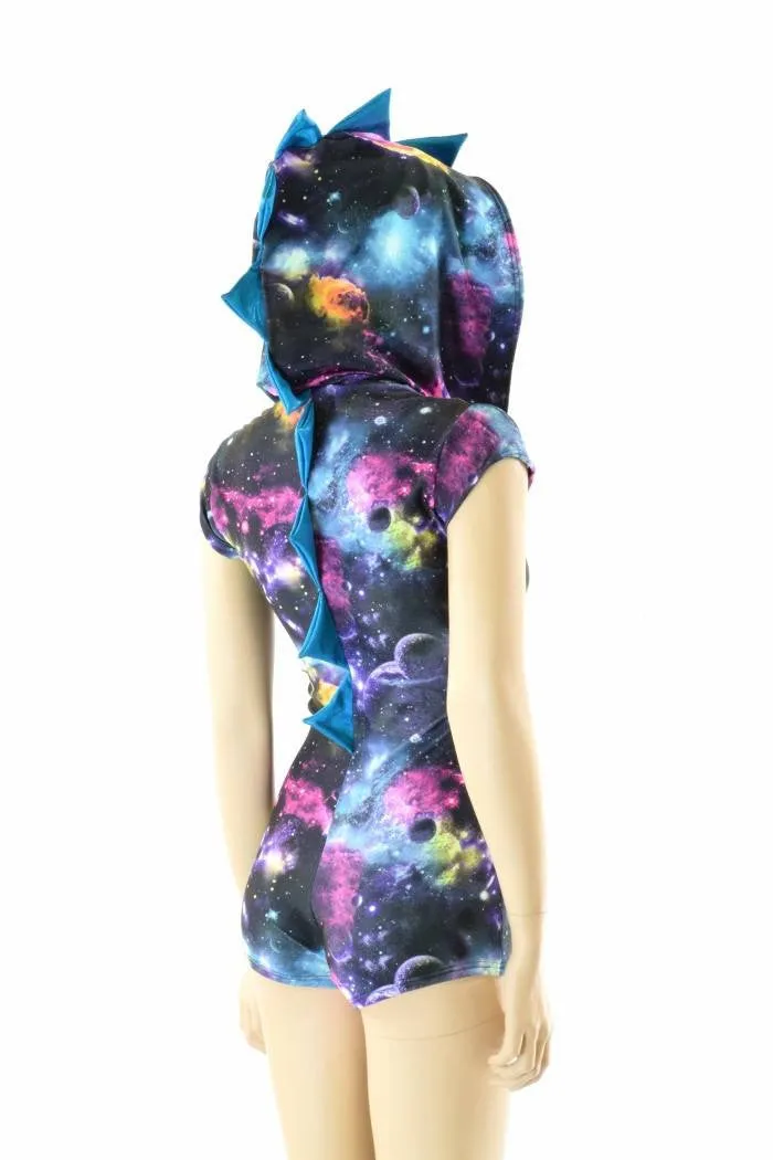 Galaxy & Blue Hoodie Romper