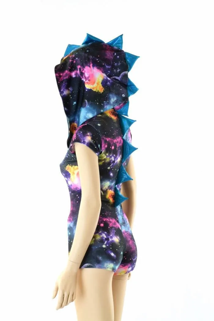 Galaxy & Blue Hoodie Romper