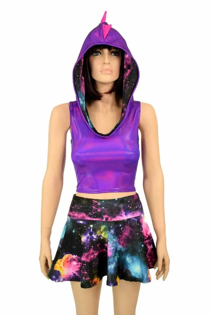 Galaxy Dragon Hoodie & Skirt Set