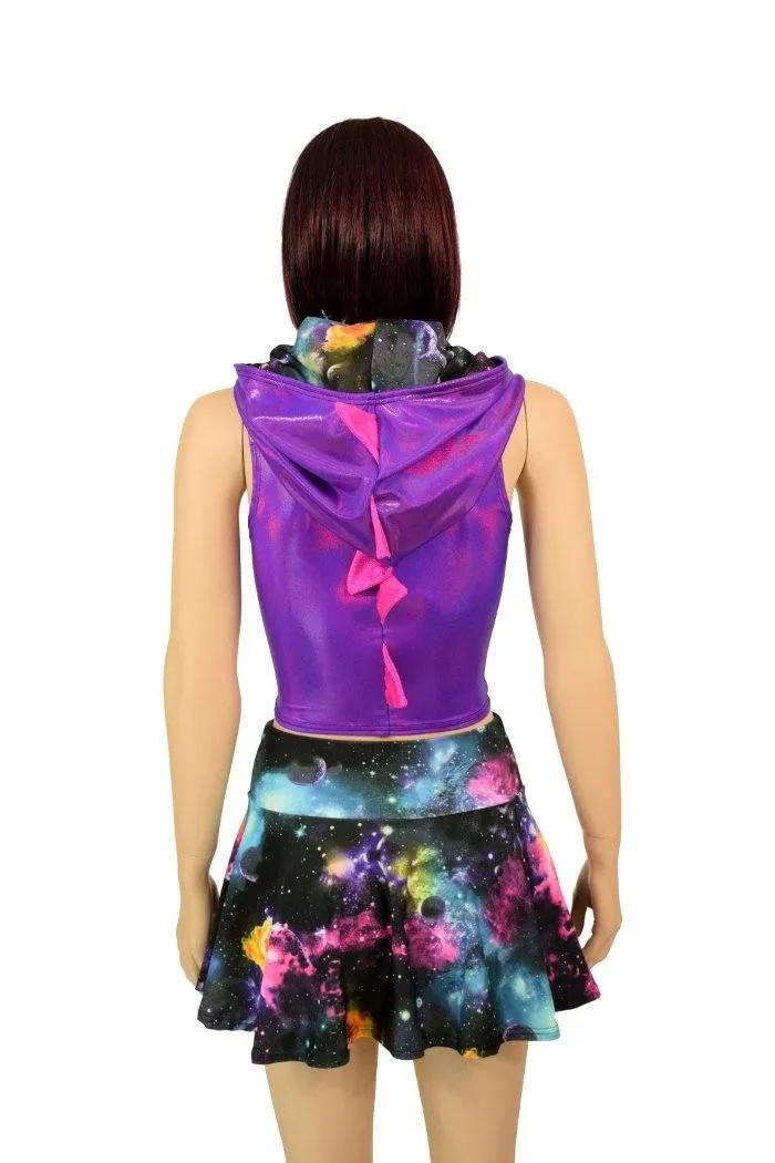 Galaxy Dragon Hoodie & Skirt Set