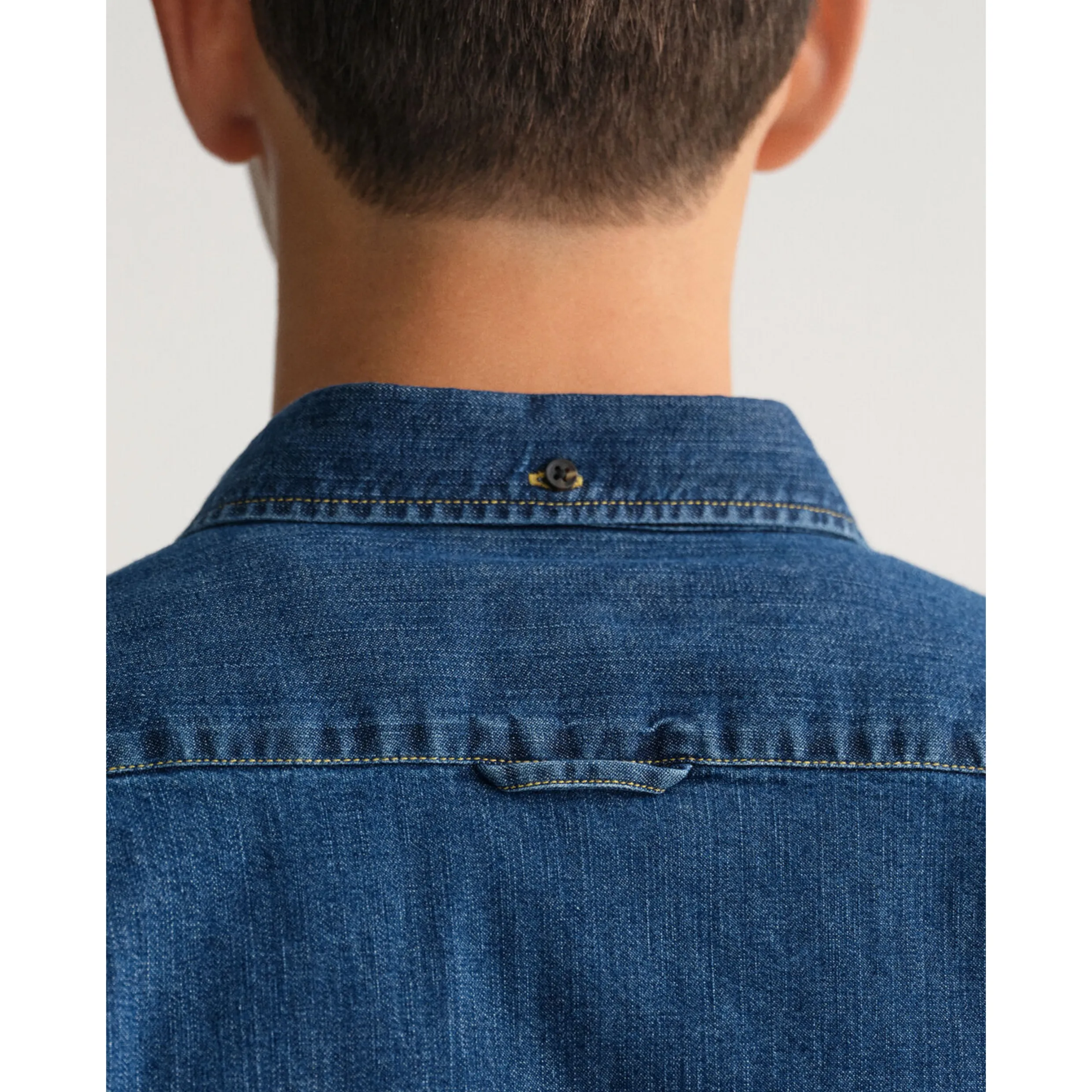 GANT Slim Fit Stretch Denim Shirt 3220063 Dark Indigo