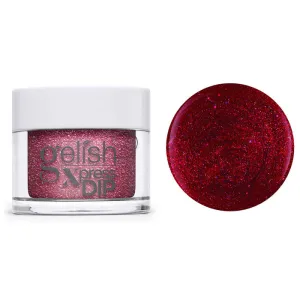 Gelish Professional Xpress Dip Powder All Tied Up With A Bow - Red Glitter W. Silver Holographic - 43G