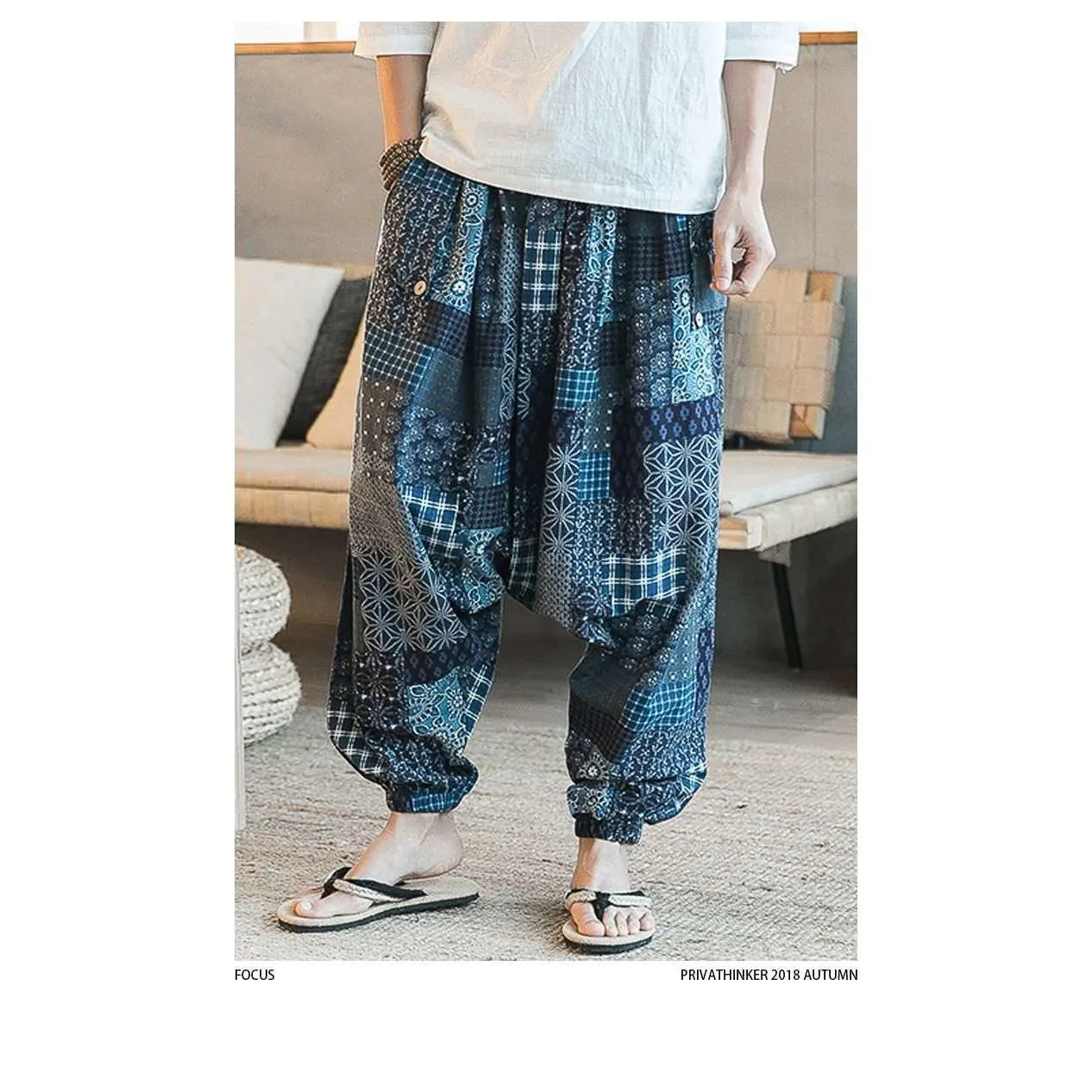 Geometric Harem Pants