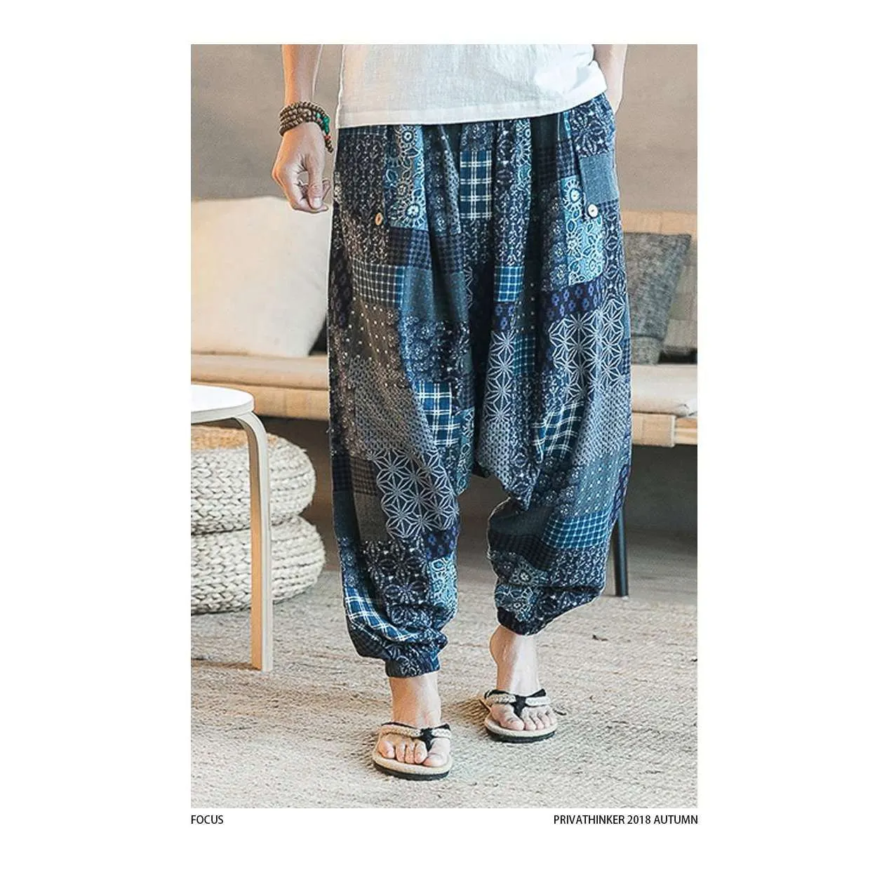 Geometric Harem Pants