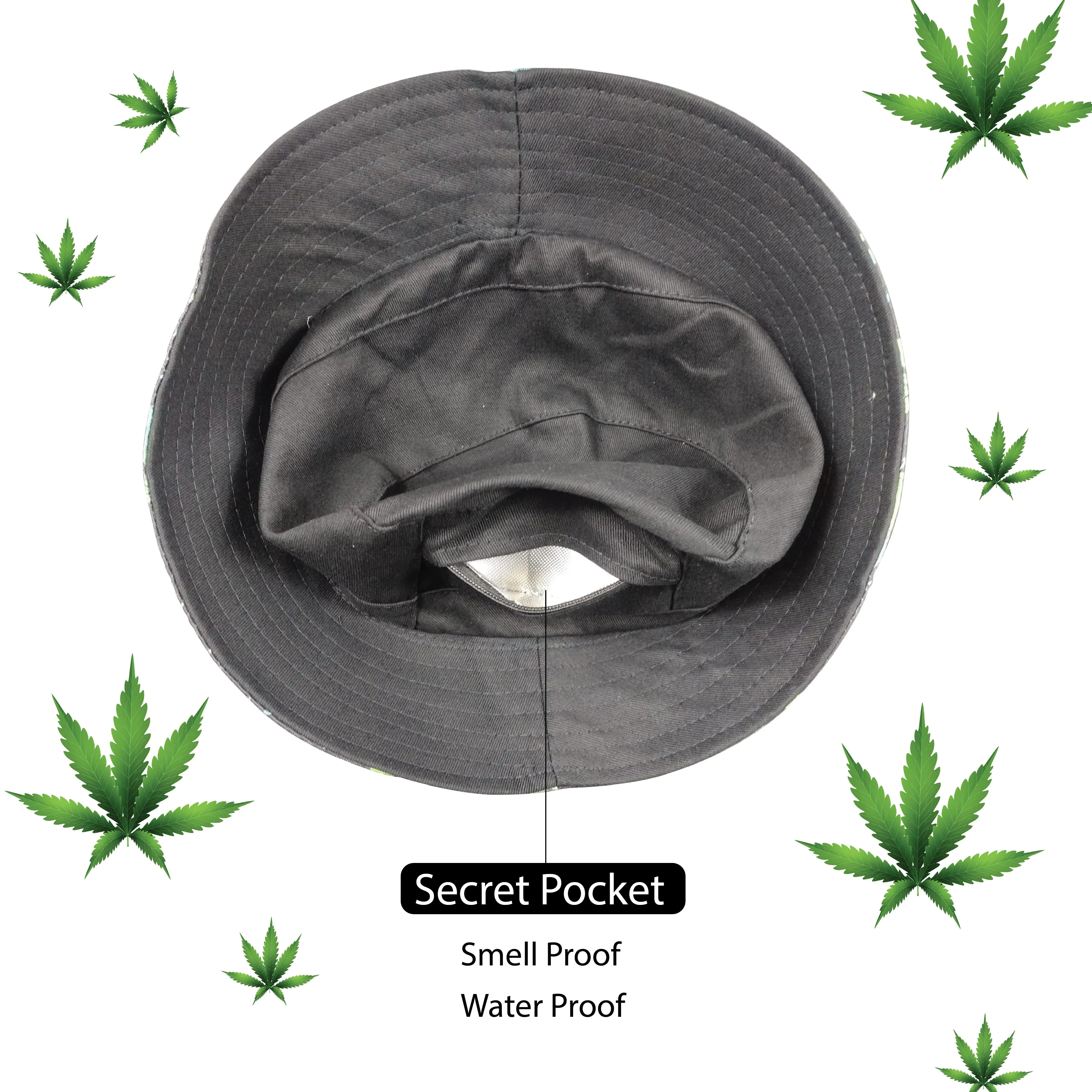 Get Lost Bucket Hat Black Spark