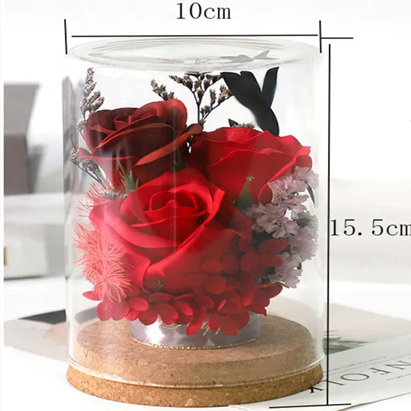 Gifts for Mum Rose Glass Home Table Decor