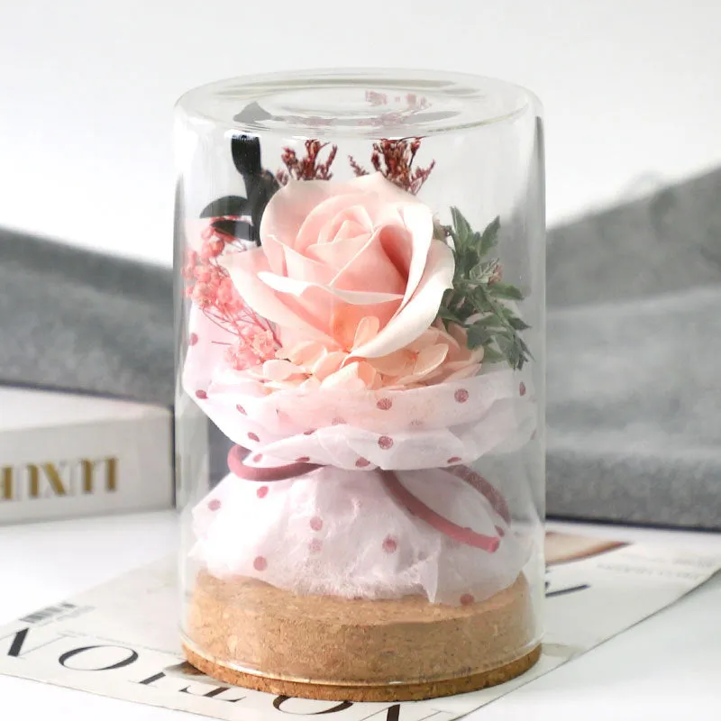 Gifts for Mum Rose Glass Home Table Decor