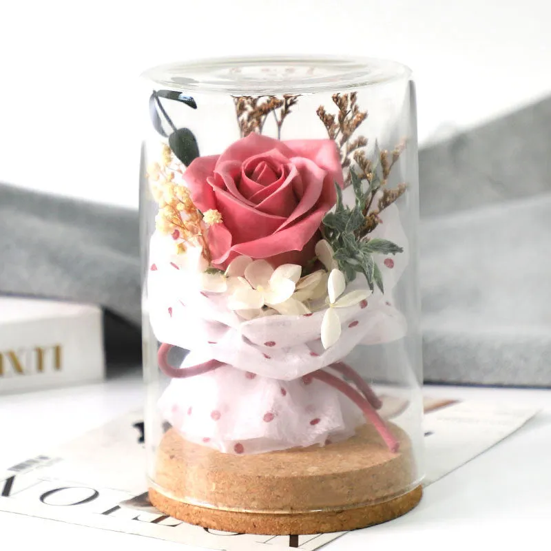 Gifts for Mum Rose Glass Home Table Decor