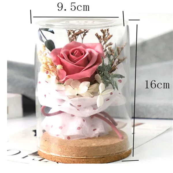 Gifts for Mum Rose Glass Home Table Decor