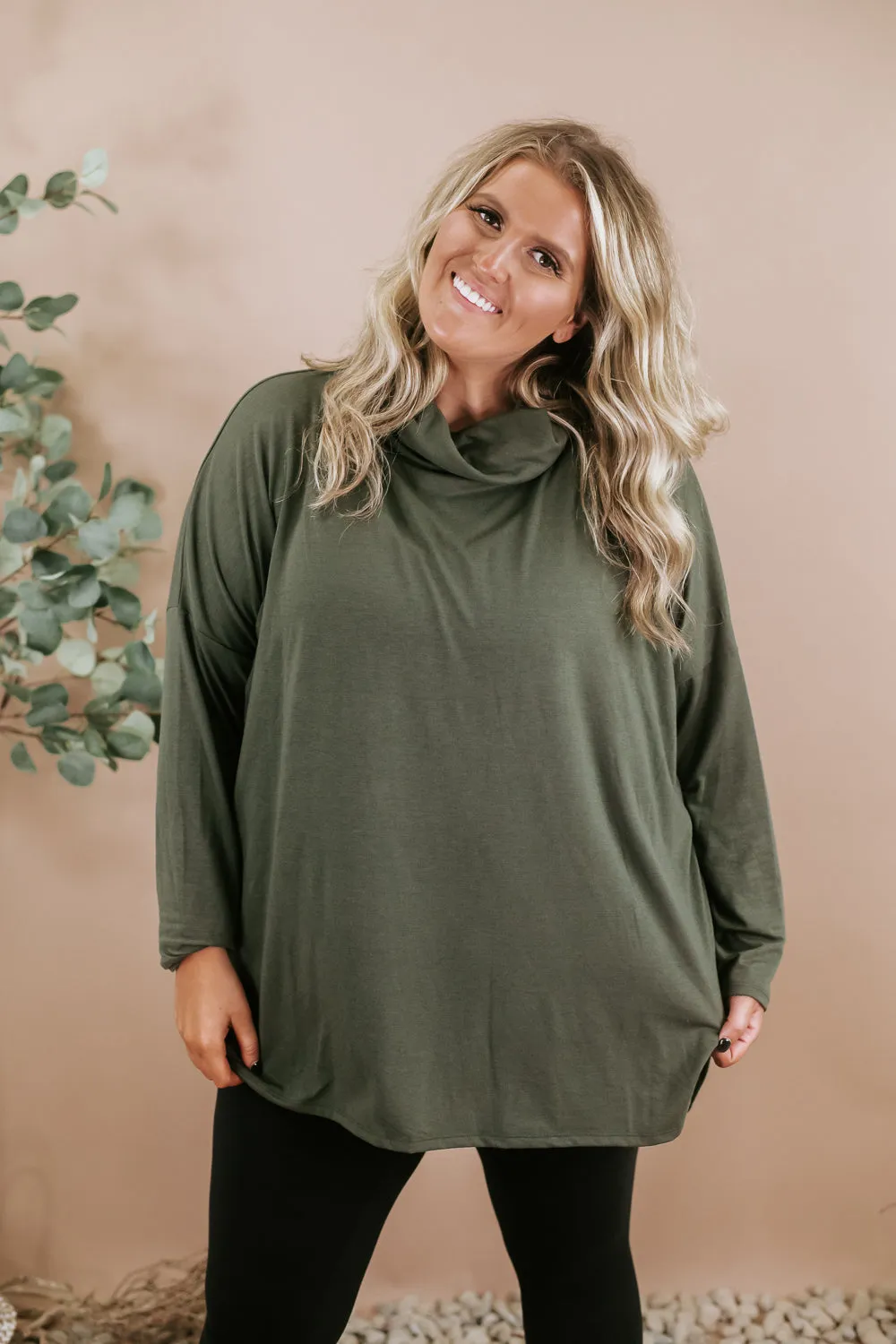 Girl On The Go Poncho, Olive