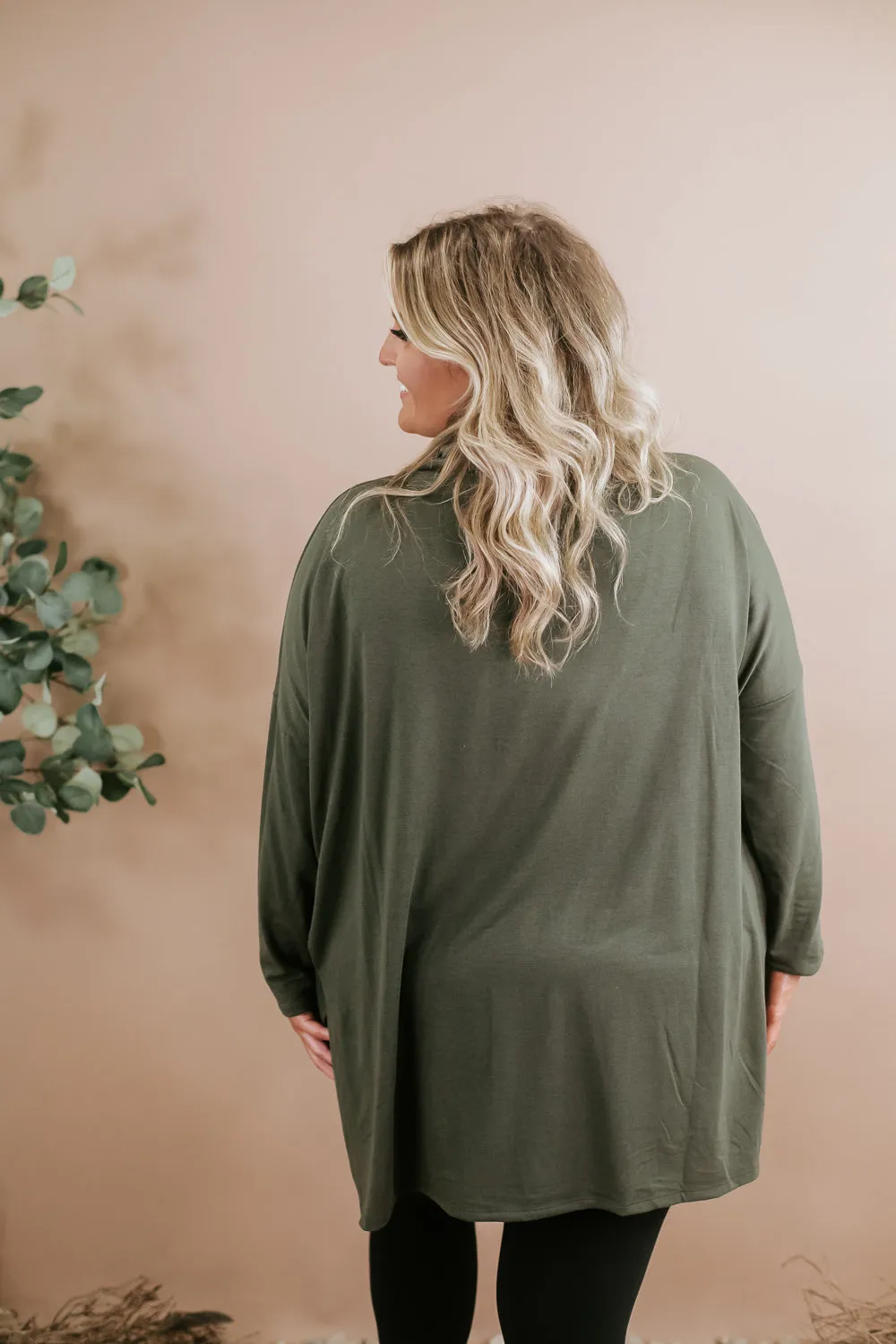 Girl On The Go Poncho, Olive