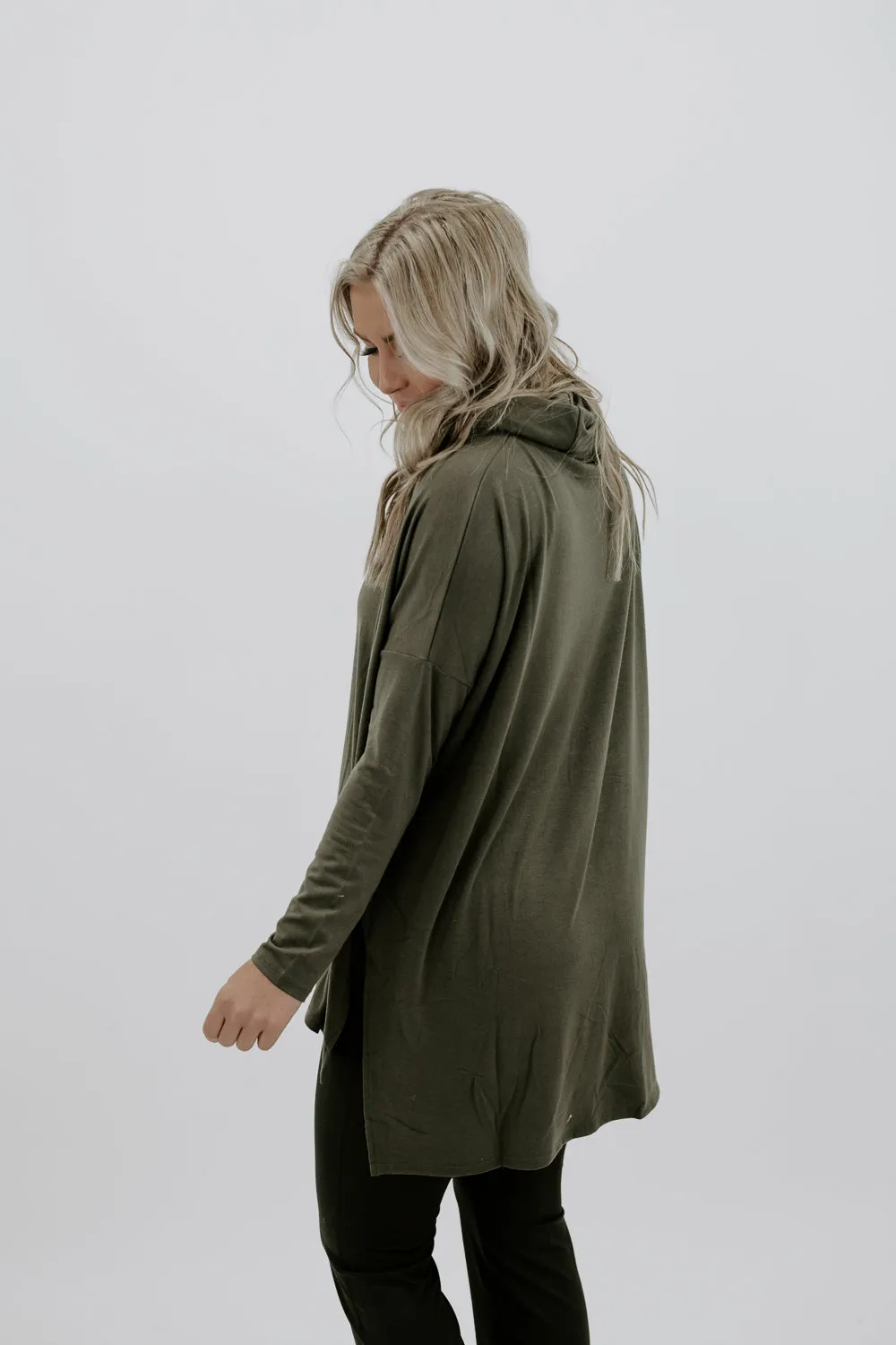 Girl On The Go Poncho, Olive