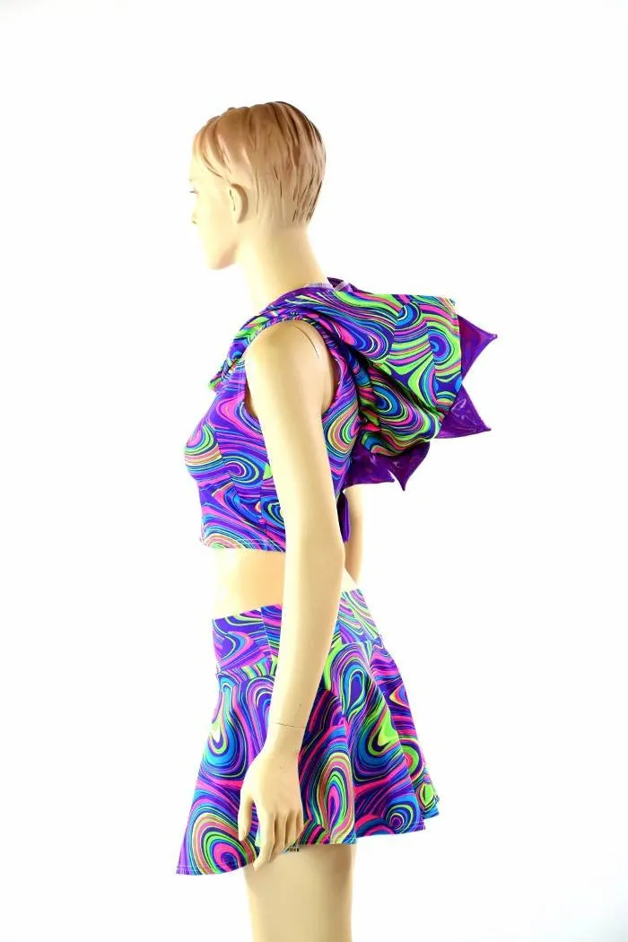 Glow Worm Neon Dragon Set - Grape