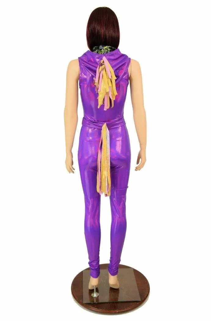 Grape Holographic Unicorn Catsuit