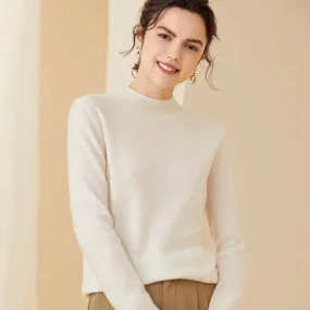 Half Turtleneck Pullover Long Sleeve Bottoming Slim Knitted Cashmere Sweater