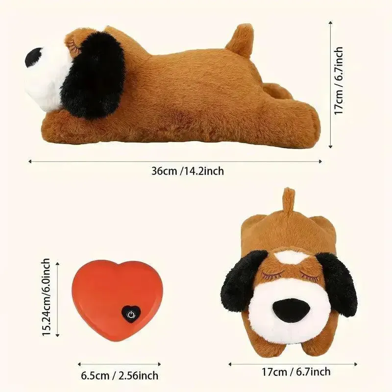 Heartbeat Sounds Bear and Puppy Plushie