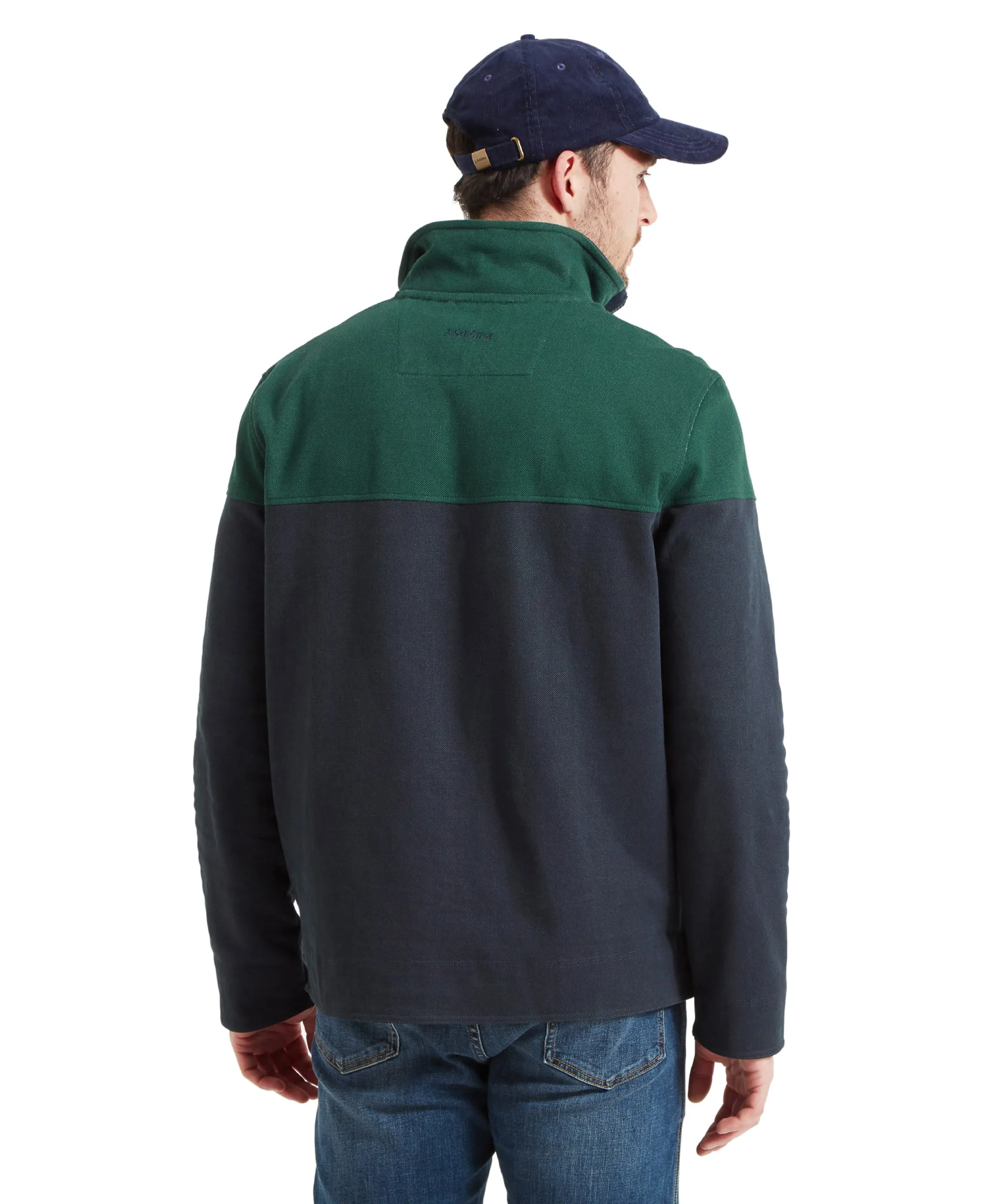 Helford Heritage Sweatshirt - Navy/Pine Green