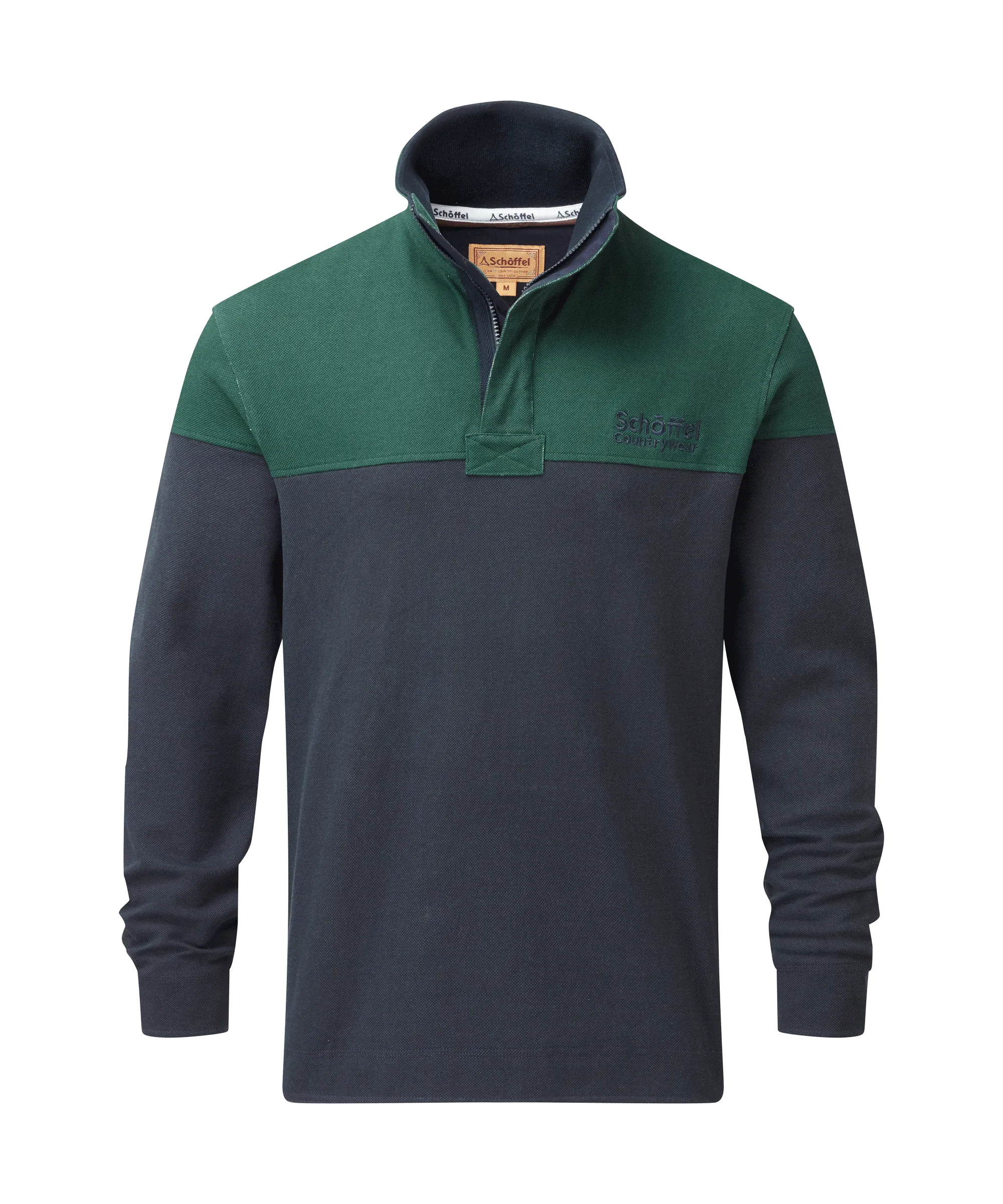 Helford Heritage Sweatshirt - Navy/Pine Green