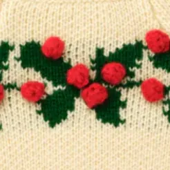 Holly Bobble Dog Sweater