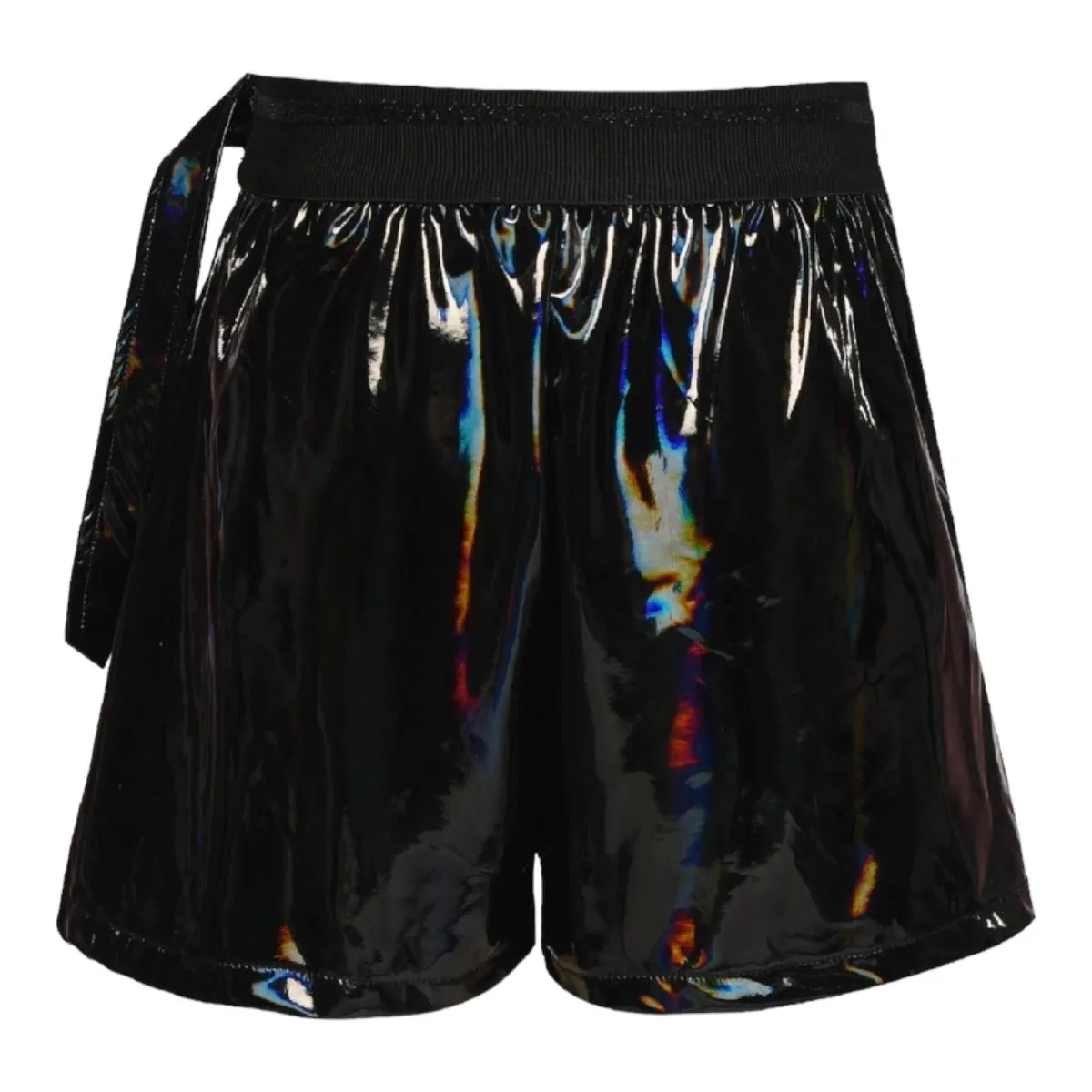 HOLOGRAPHIC PLEATED SKORT