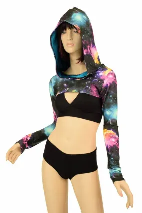 Hooded Galaxy Bolero Dance Sleeves