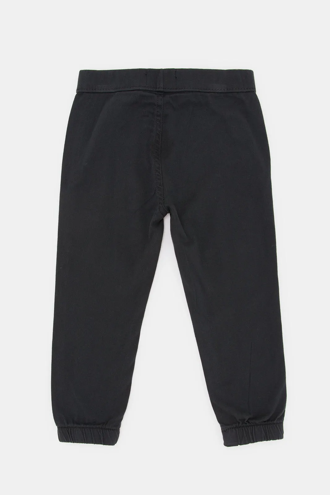 Infant Boys Charcoal Twill Jogger