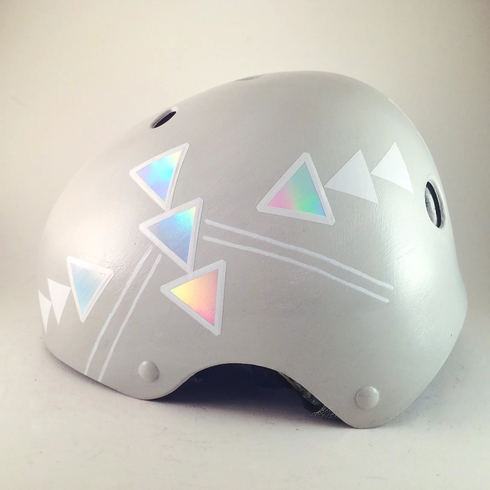 Iridescent Tribal Print Bike Helmet