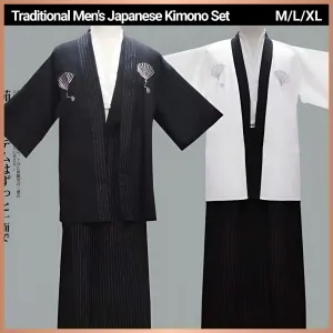 Japanese kimono men's formal dress Japanese cuisine dress Traditional costume