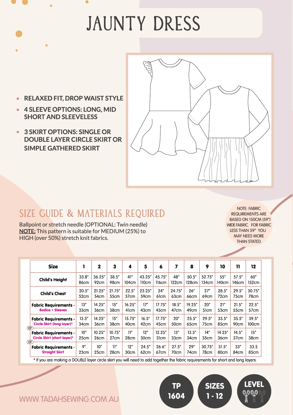 Jaunty Dress Sewing Pattern