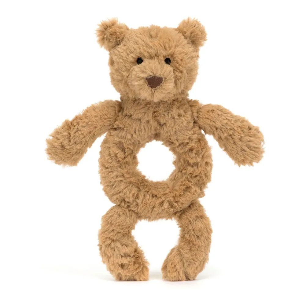 Jellycat Plush Ring Rattle - Bartholomew Bear