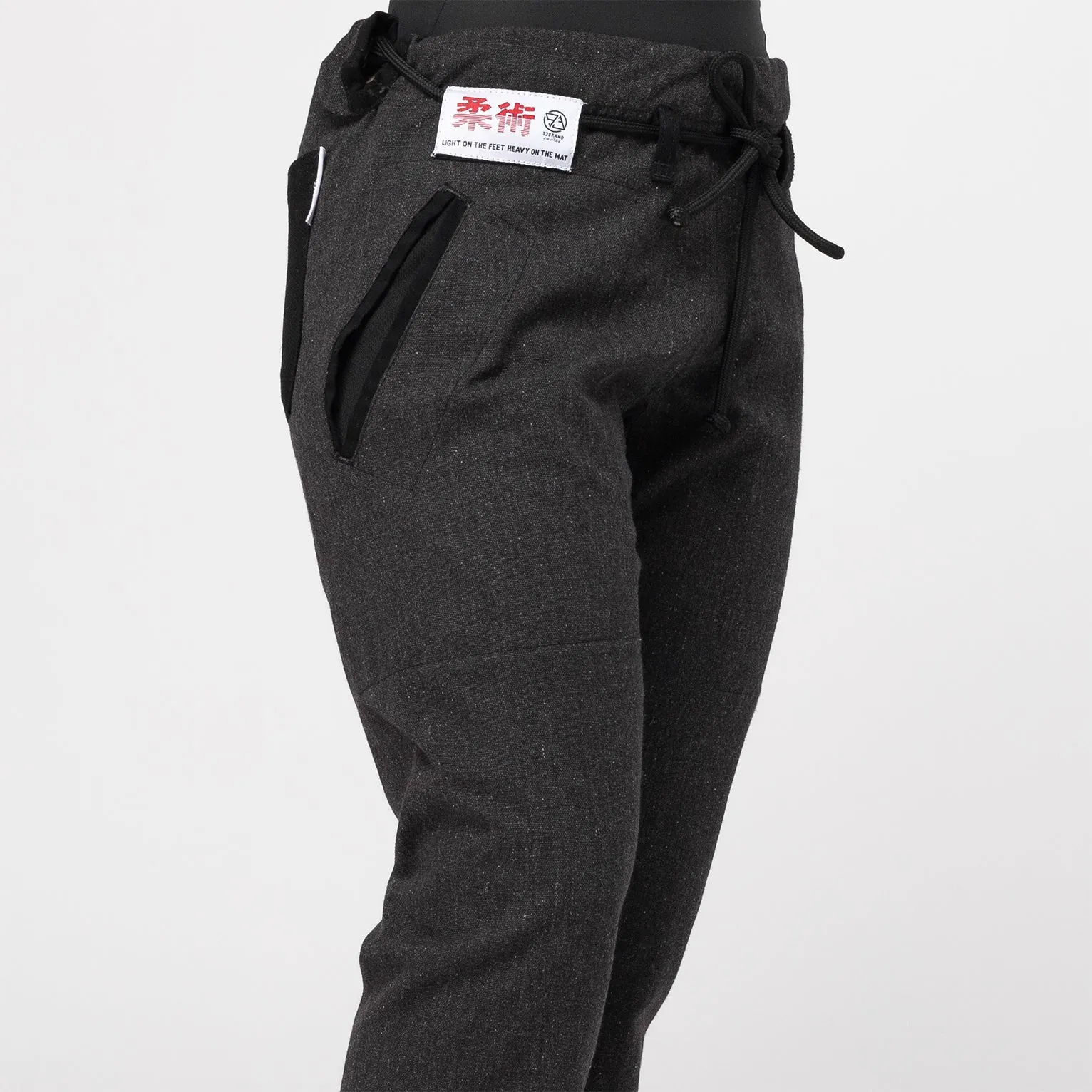 JIU JITSU ORIGINALS Women's Casual Gi Pants - Dark Marl Grey