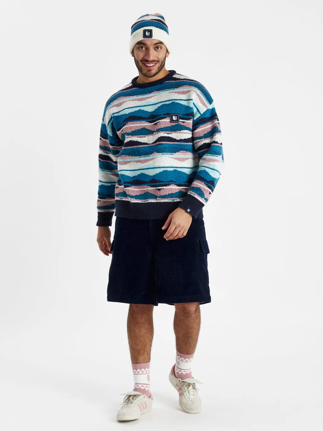 Jude Retro Pattern Knitted Jumper