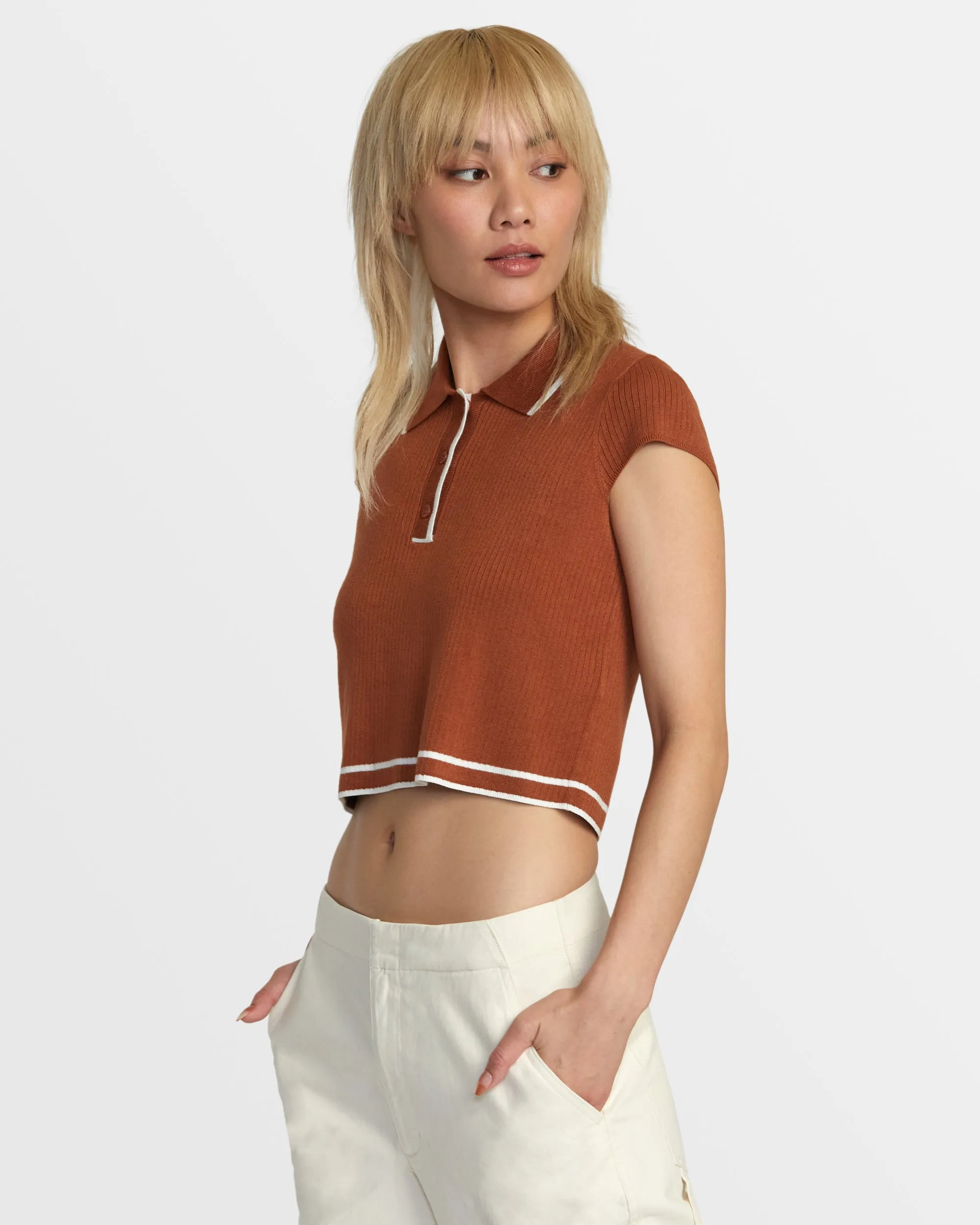 Jules Sweater Top - Mocha Bisque