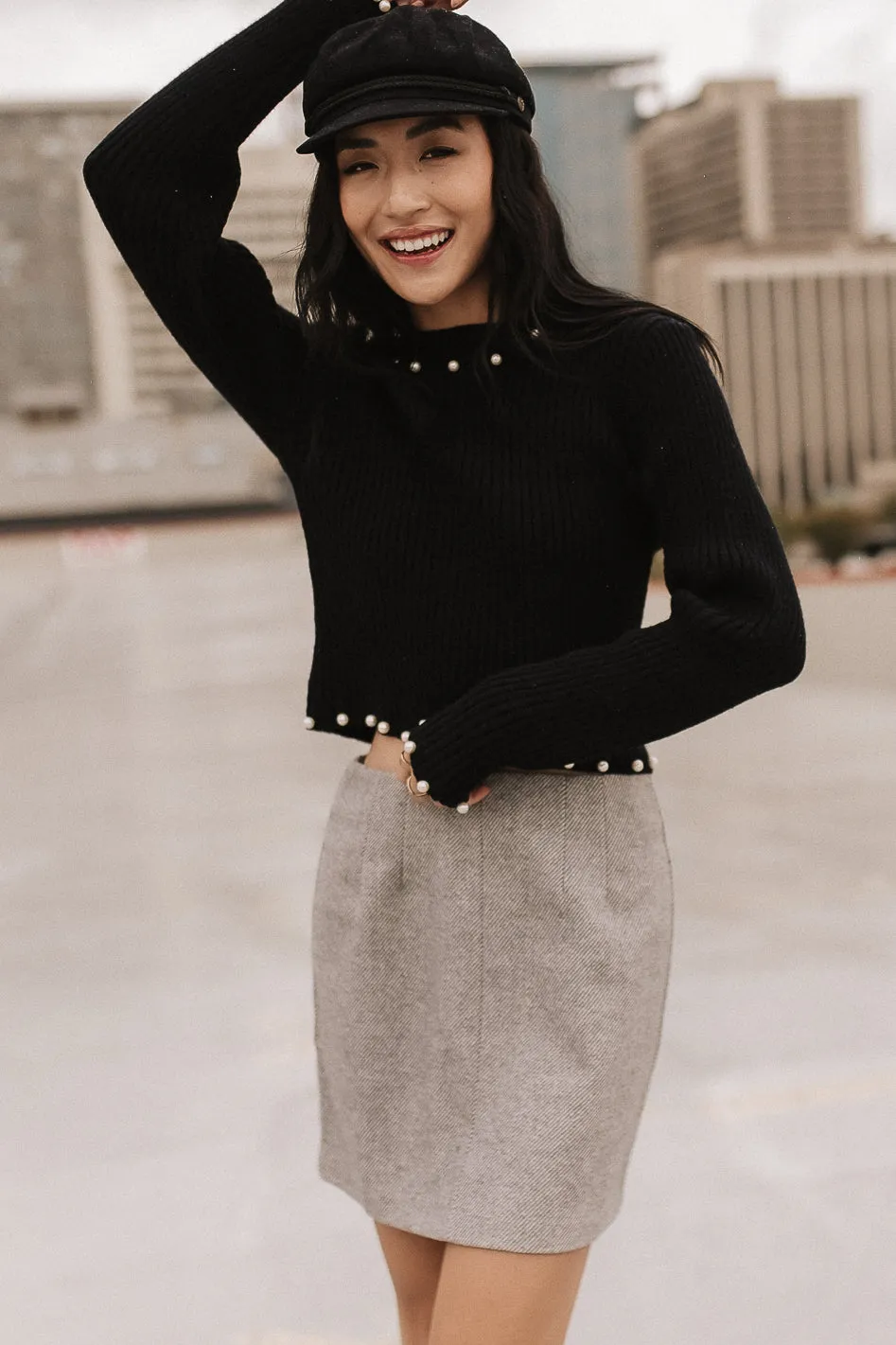 Kasey Wool Blend Skirt - FINAL SALE