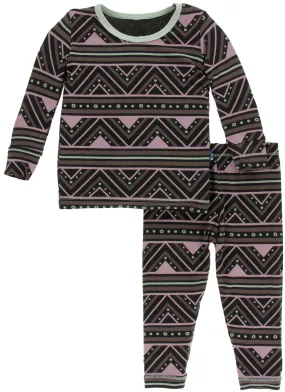 KicKee Pants African Pattern Long Sleeve Pajama Set