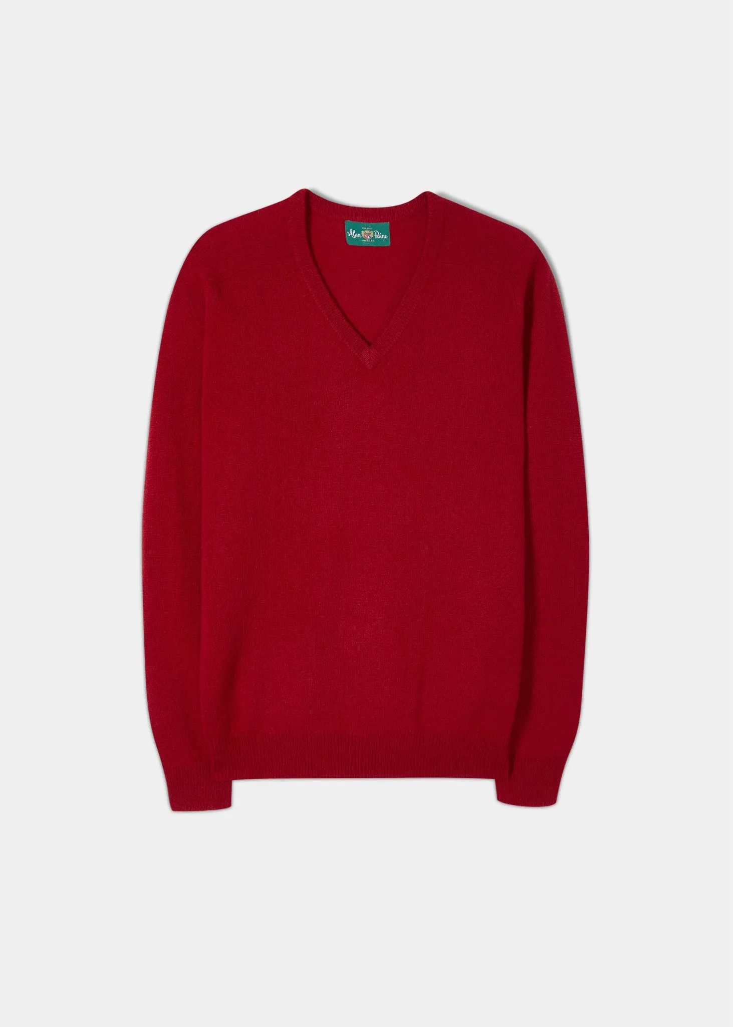 Kilsyth Lambswool Jumper in Dubonnet - Regular Fit