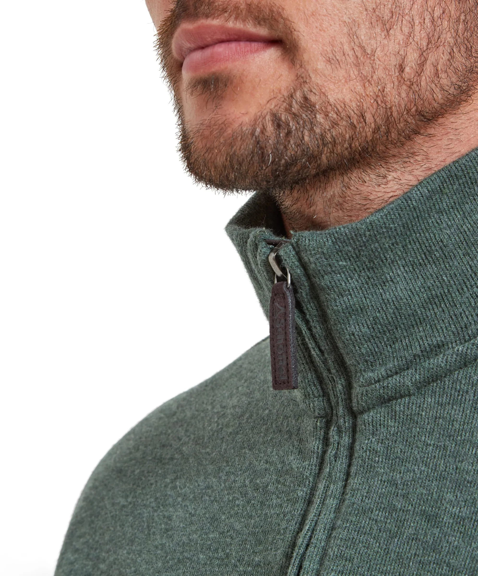 Kingsbridge Quarter Zip Jumper - Country Green