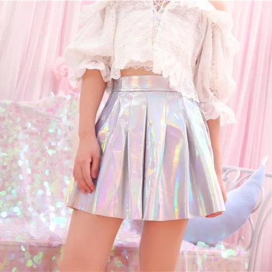 Laser High Waist Skirt SD01930