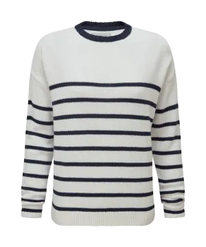 Lee Bay Jumper - Soft White/Navy