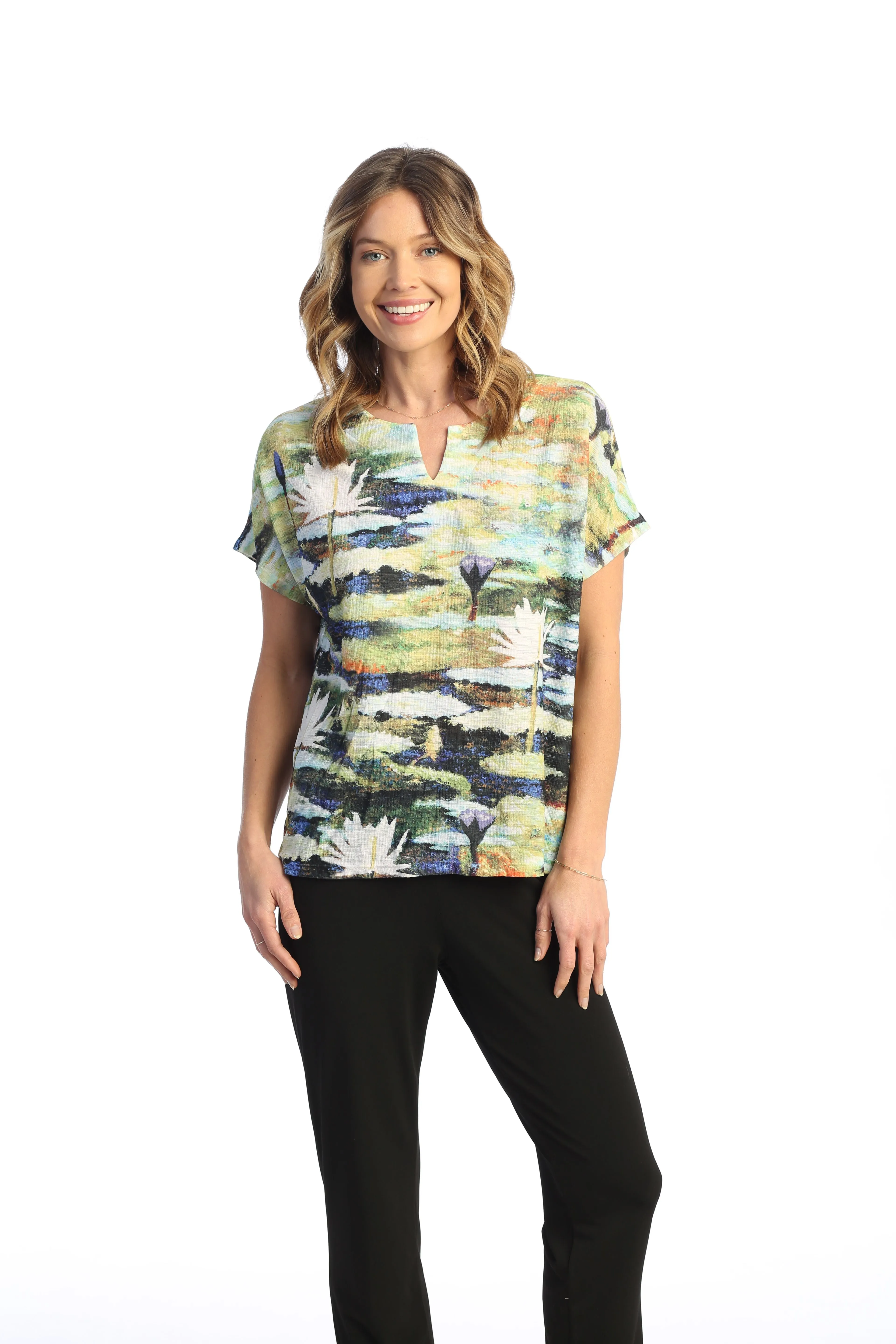 Lily Pond Notch Neck Top