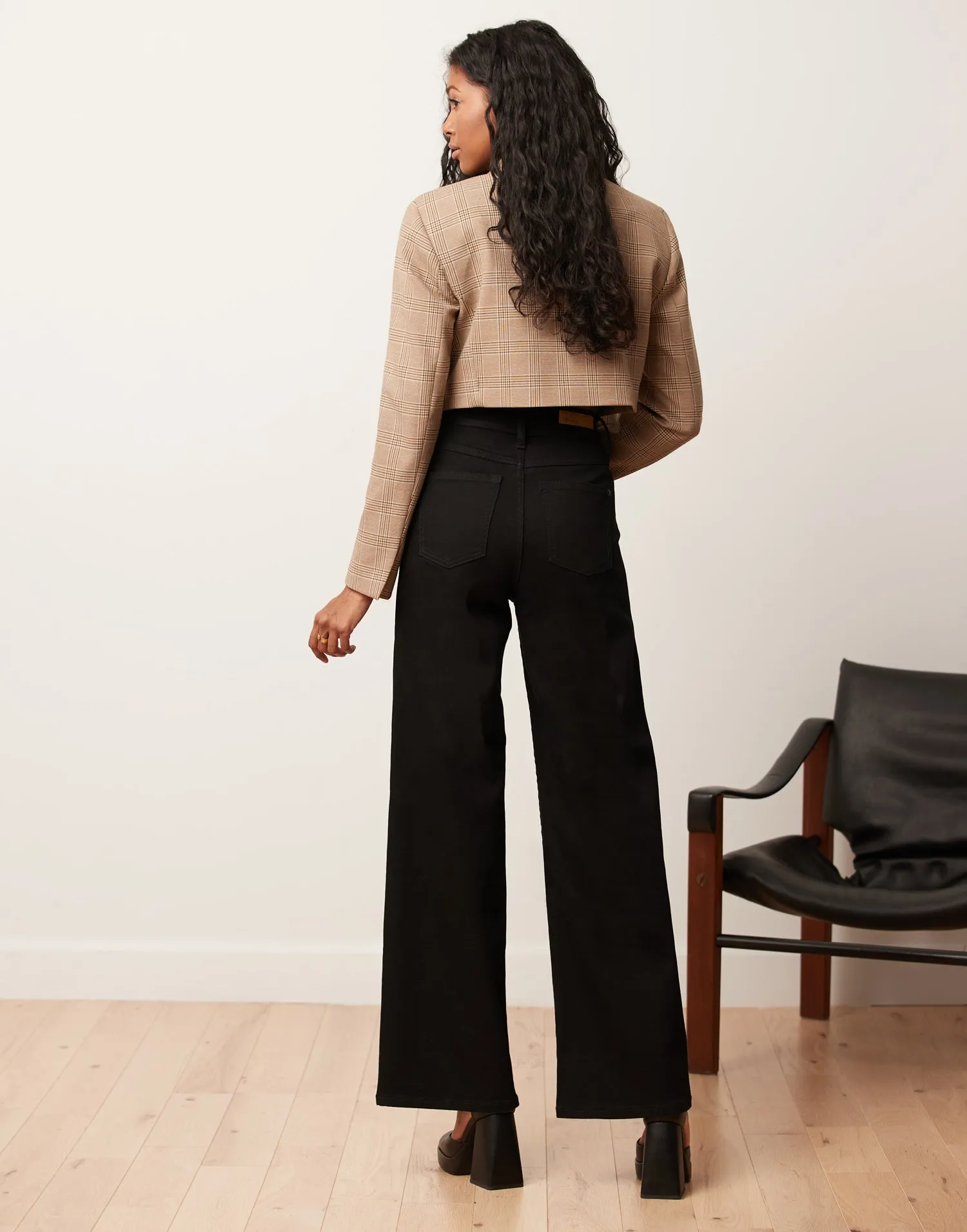 LILY WIDE LEG JEANS / BLACK